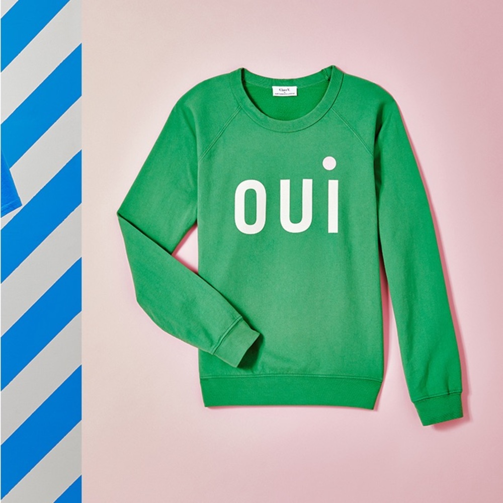 Clare V. for Anthropologie Oui Sweatshirt.